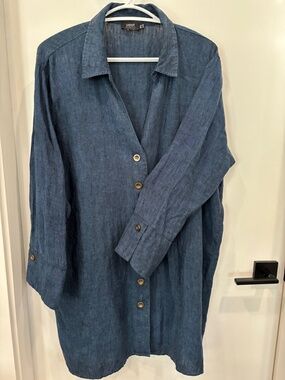Linen YEST Tunic Size 14